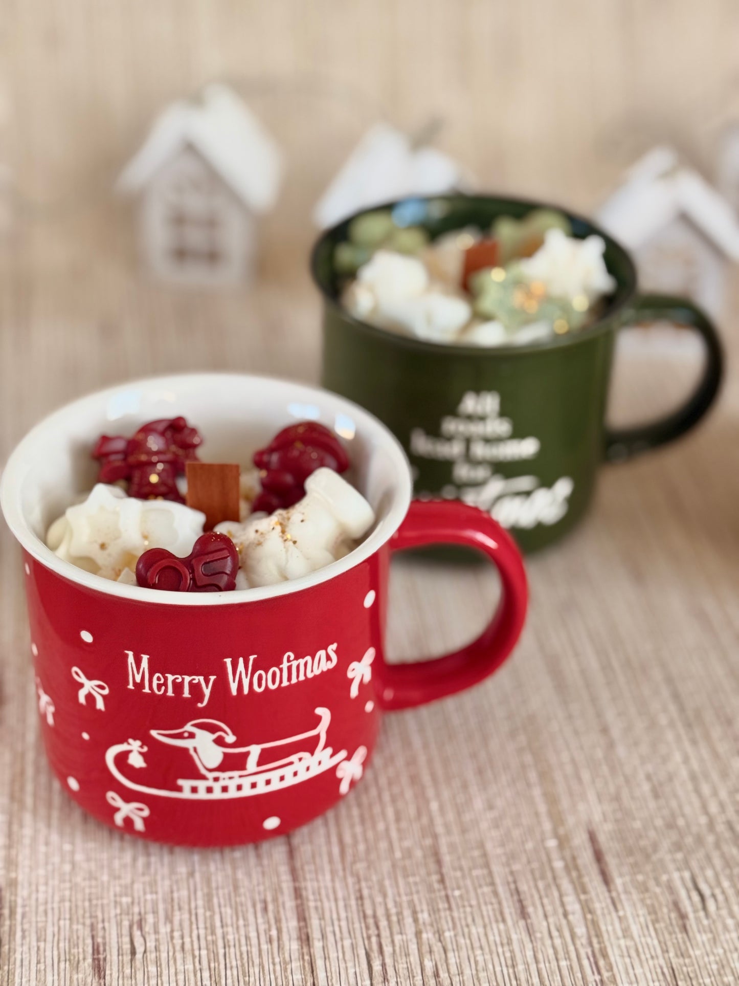 Taza Postre Merry Woofmas