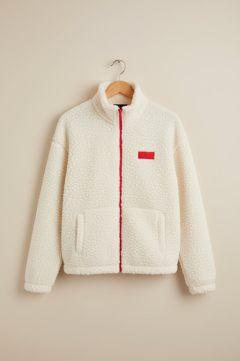 CHAQUETA TEDDY BORREGO BLANCA