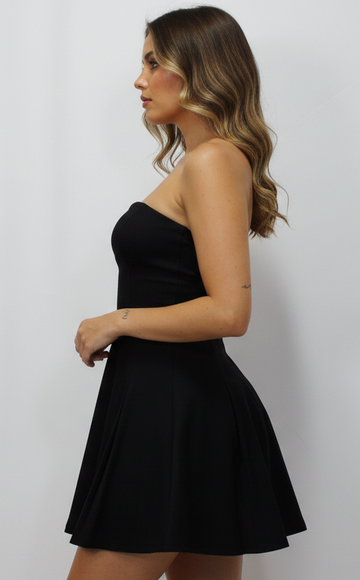 VESTIDO MINI PLIEGUES