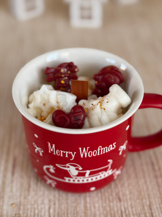 Taza Postre Merry Woofmas