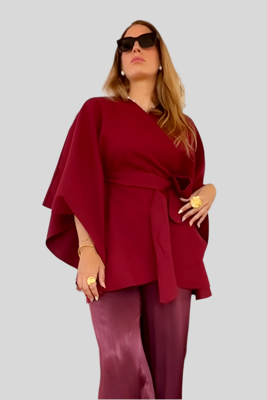 ABRIGO CAPA CINTURÓN PAÑO