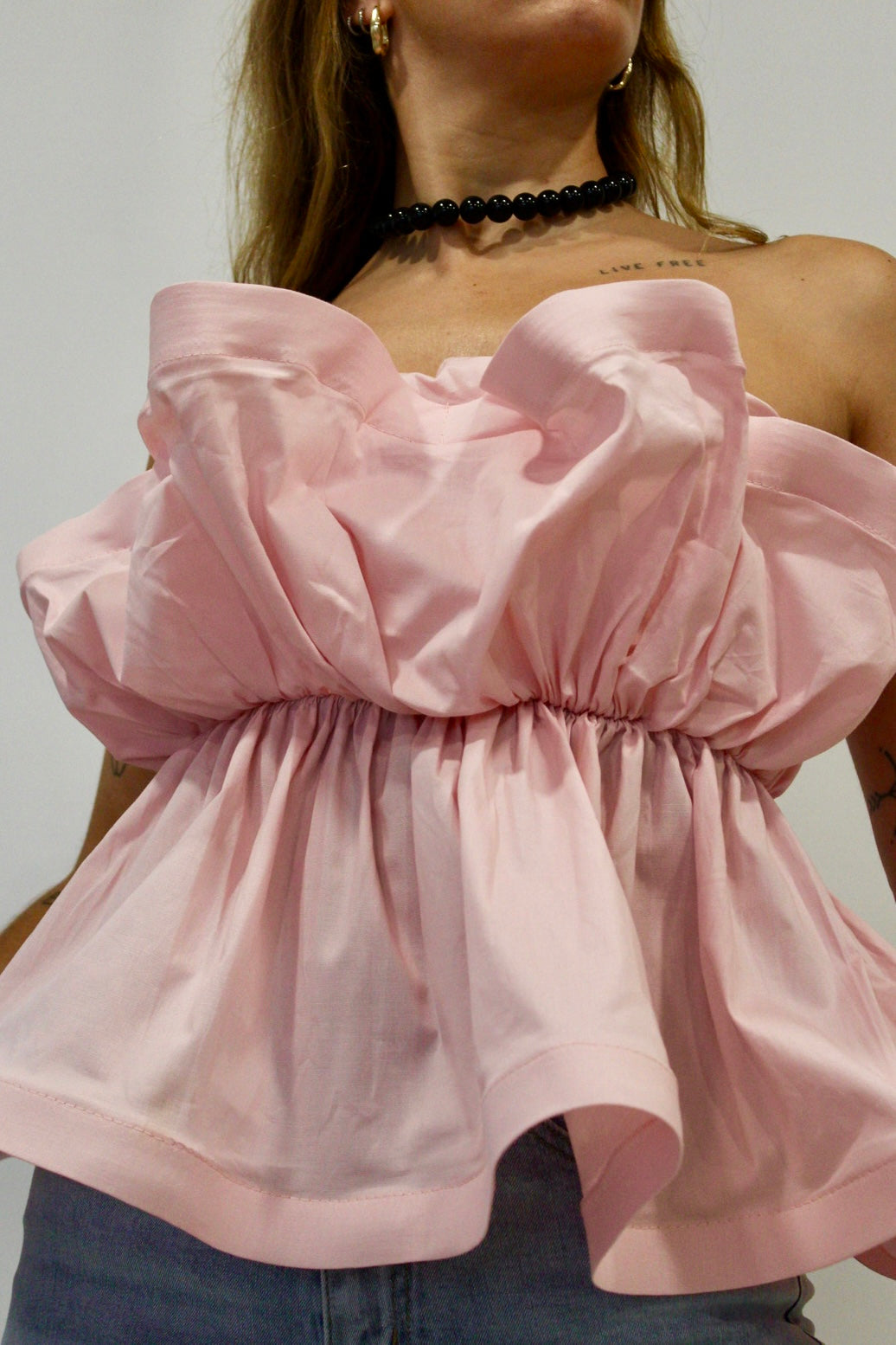 BLUSA TOP VOLANT