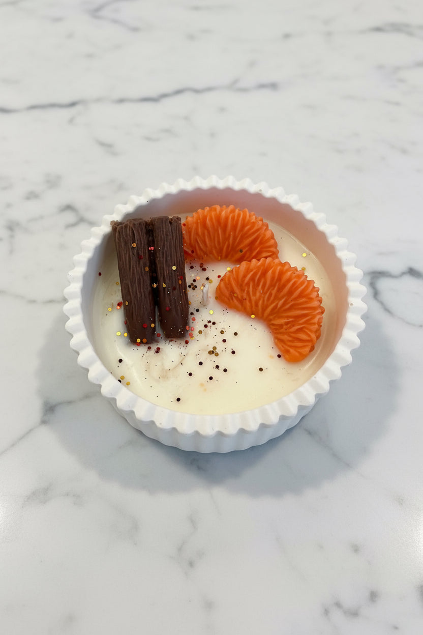 VELA DECORATIVA CANELA NARANJA