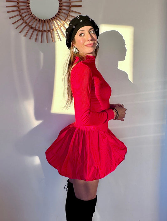VESTIDO GLOB ROJO