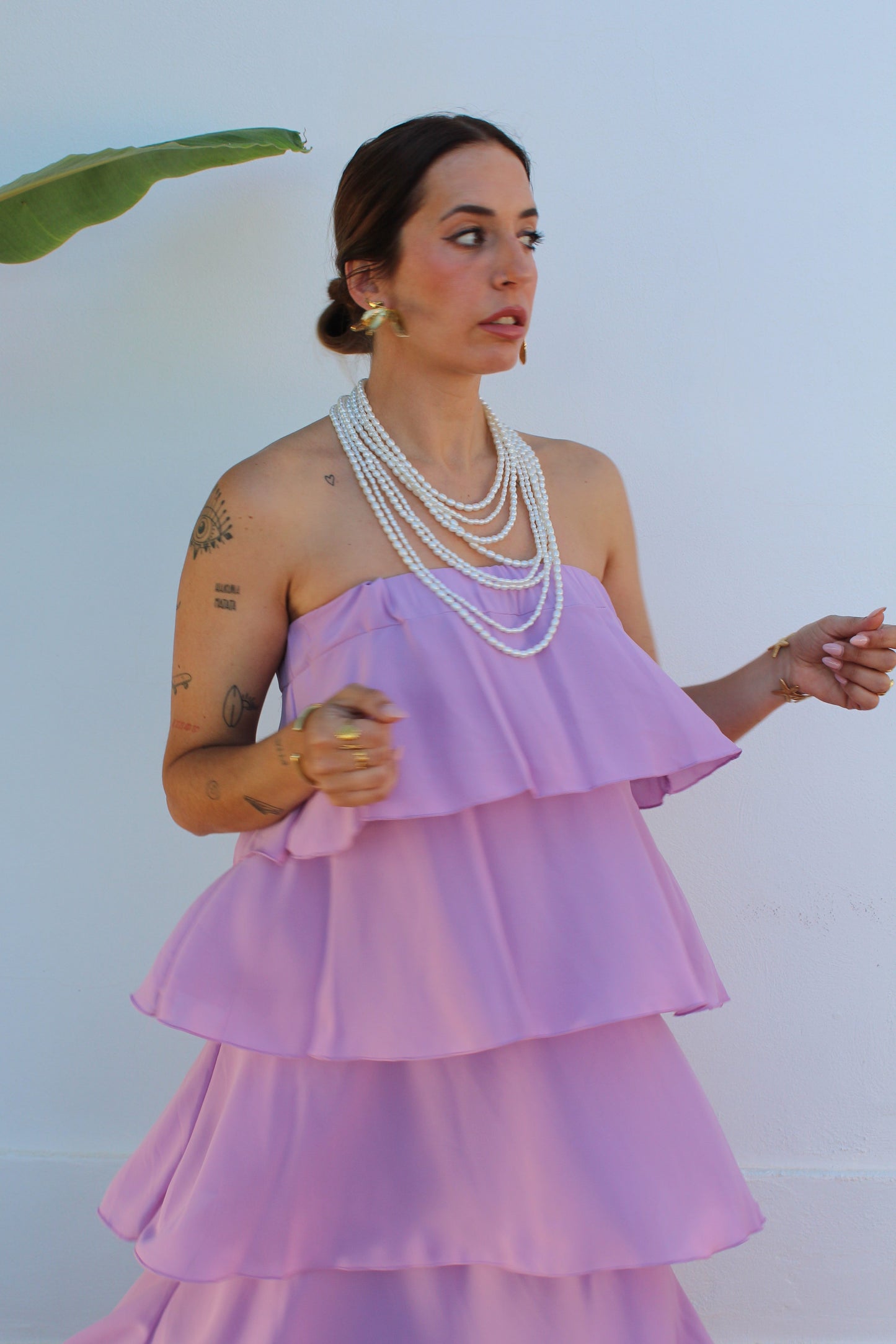 VESTIDO FALDA VOLANTES