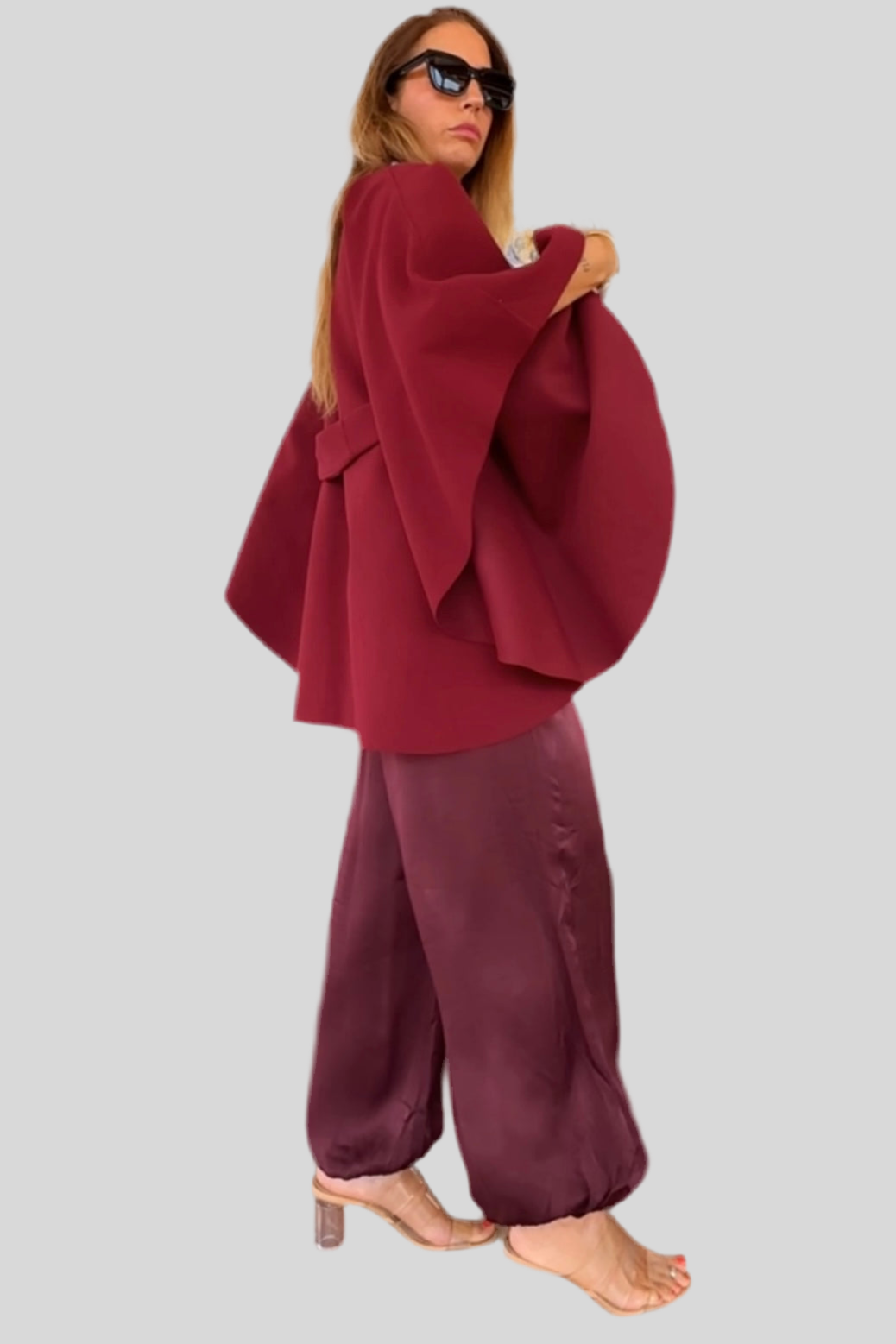 ABRIGO CAPA CINTURÓN PAÑO