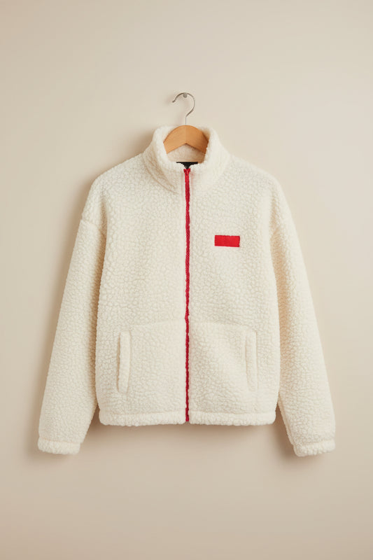 CHAQUETA TEDDY BORREGO BLANCA