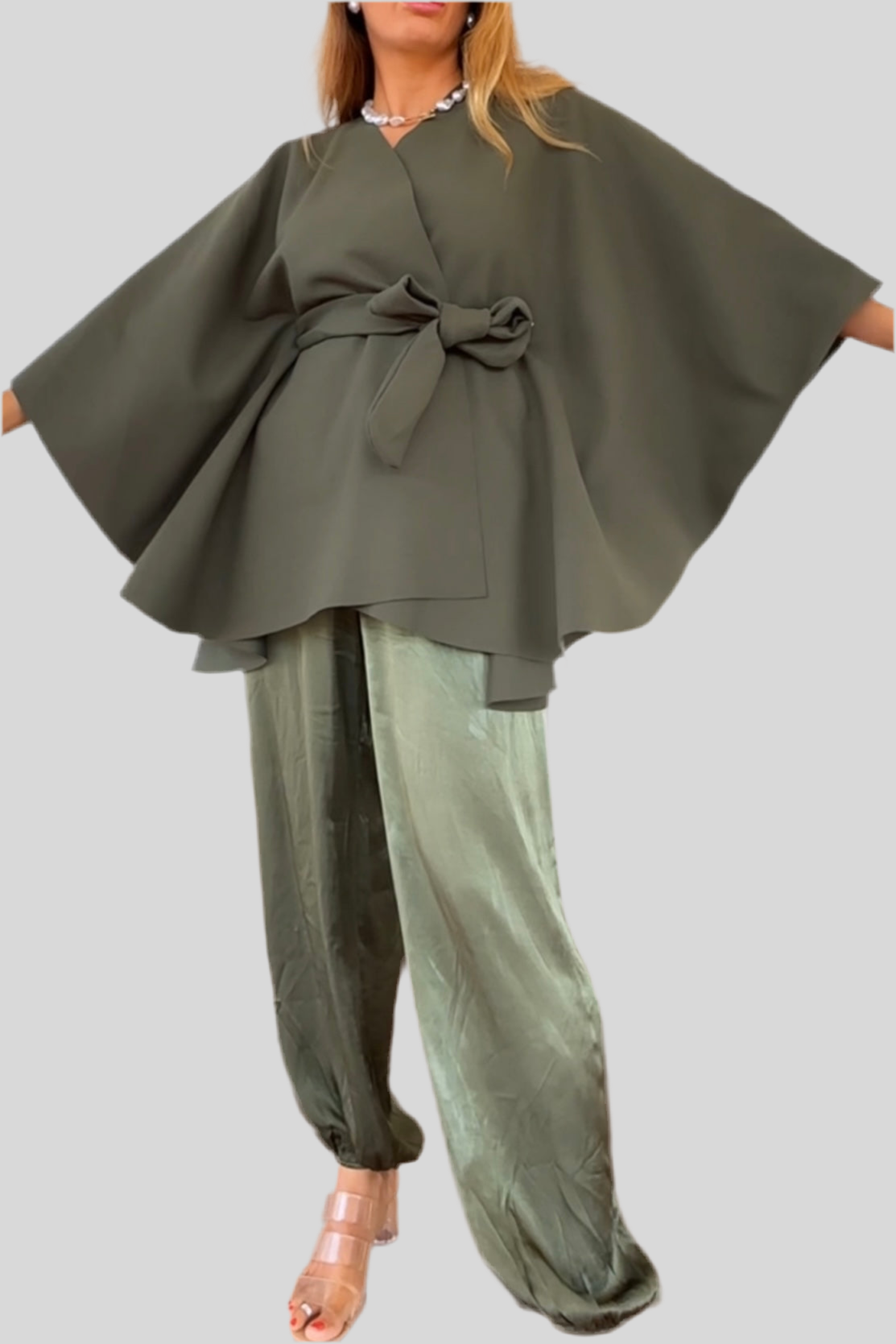 ABRIGO CAPA CINTURÓN PAÑO