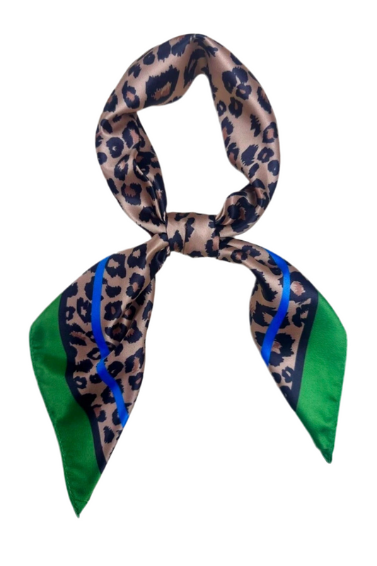PAÑUELO LEOPARD VERDE