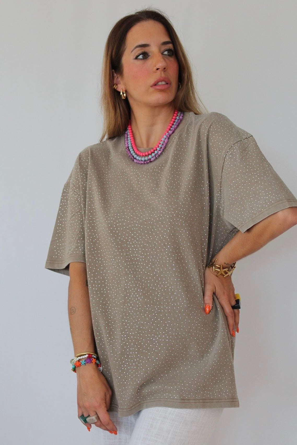 CAMISETA STRASS PREMIUM