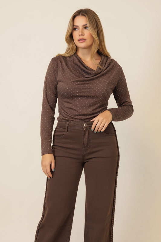 PANTALÓN WIDE LEG TRENZ