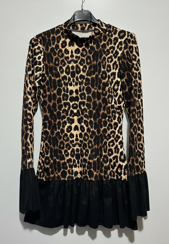 VESTIDO VOLANT LEOPARD