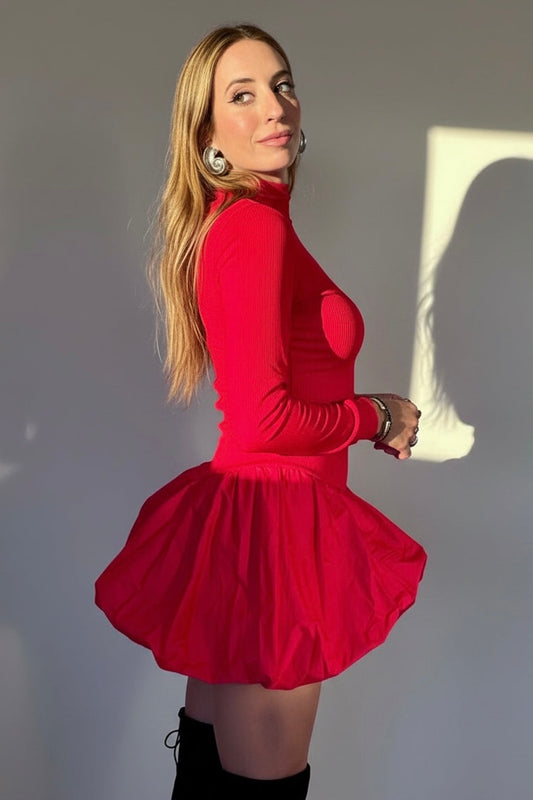 VESTIDO GLOB ROJO