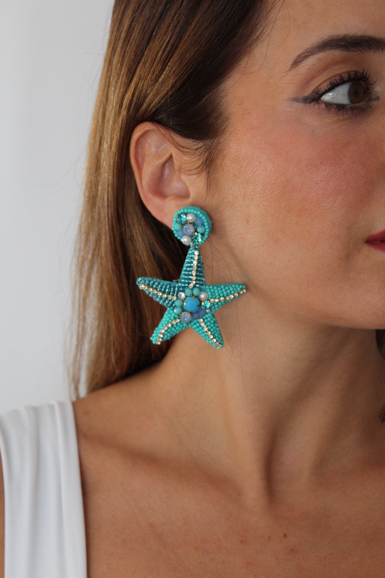 PENDIENTE ESTRELLA MAR CUENTAS