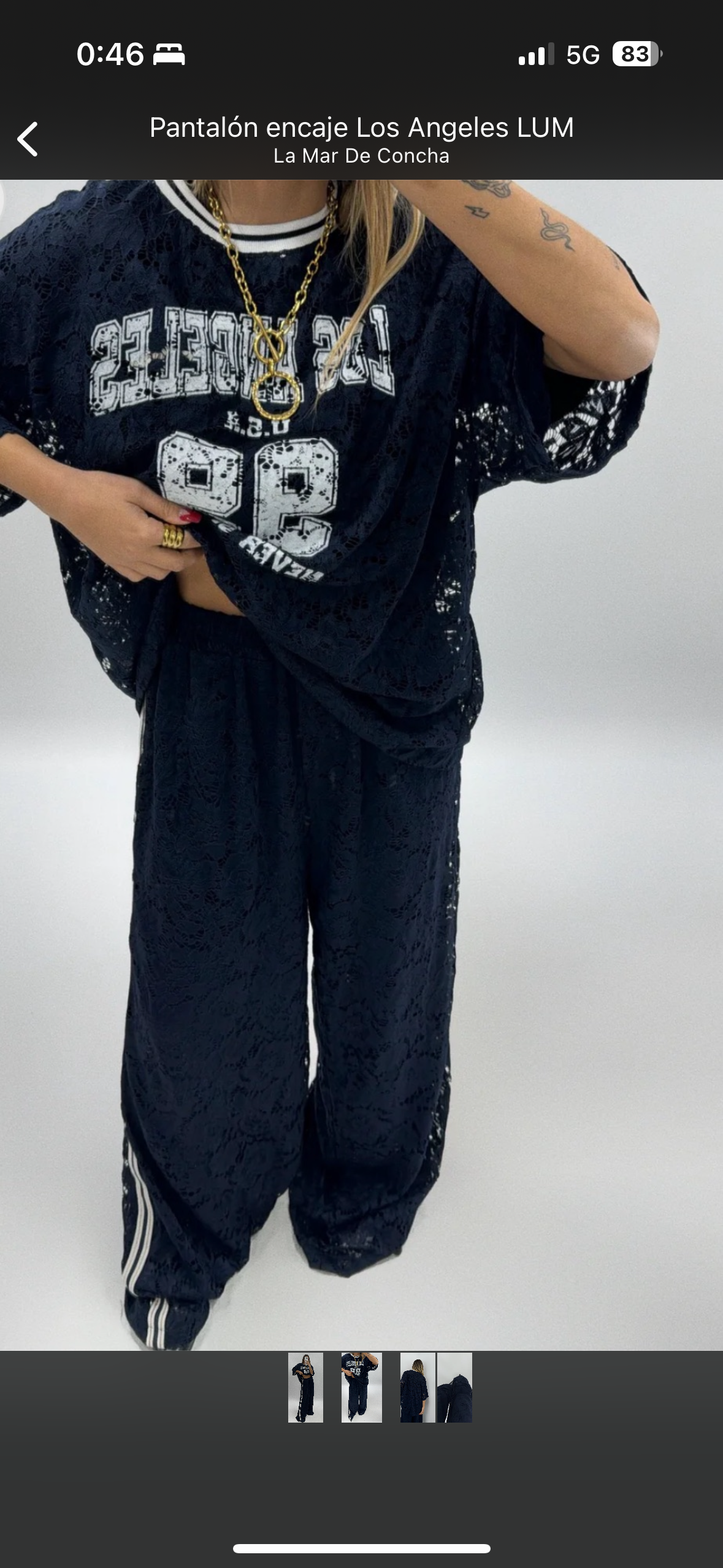 PANTALÓN ENCAJE L.A LUMINA