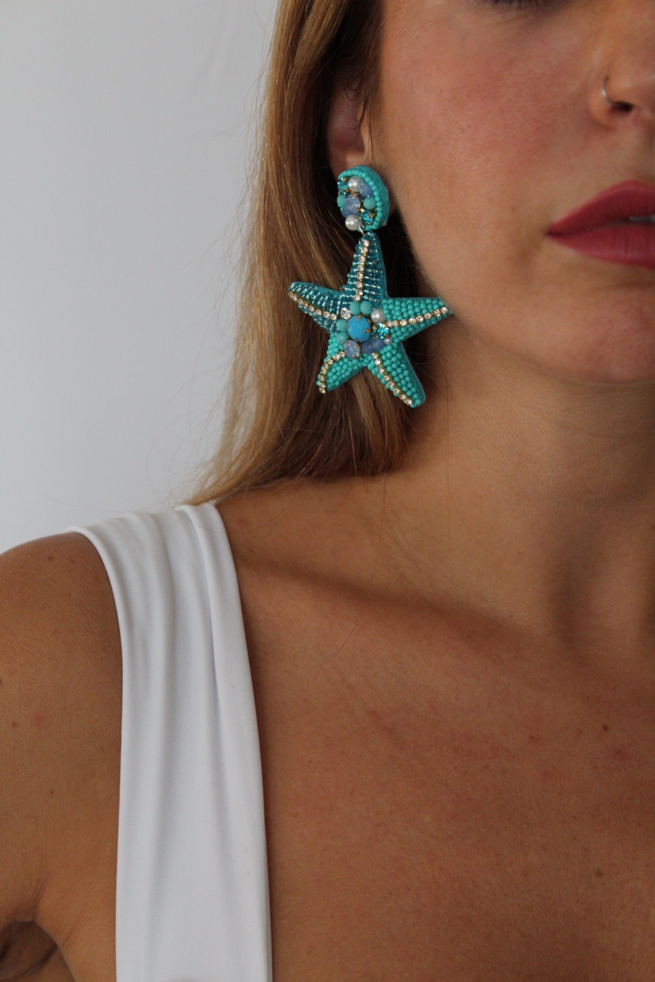 PENDIENTE ESTRELLA MAR CUENTAS