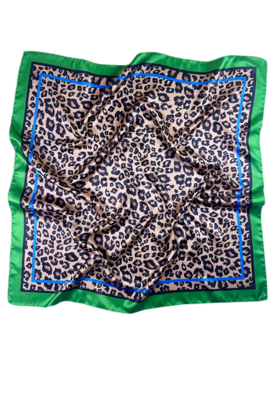 PAÑUELO LEOPARD VERDE