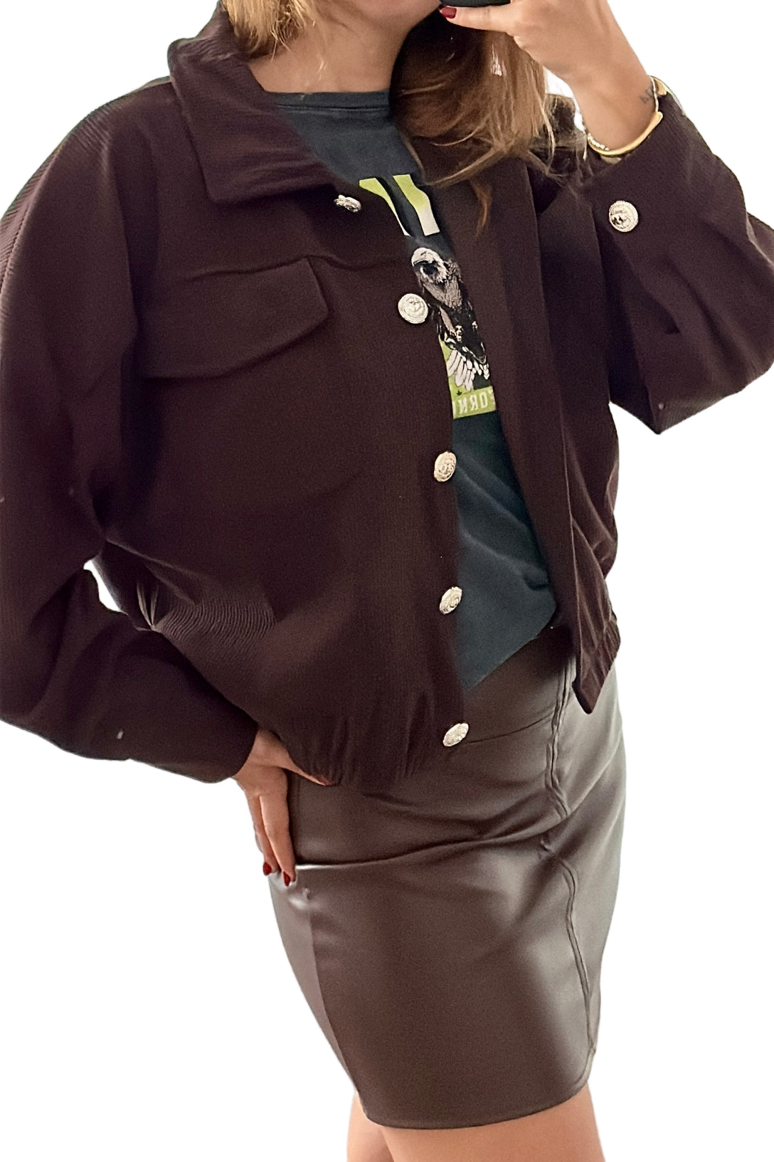 CHAQUETA BOMBER PANA FINA