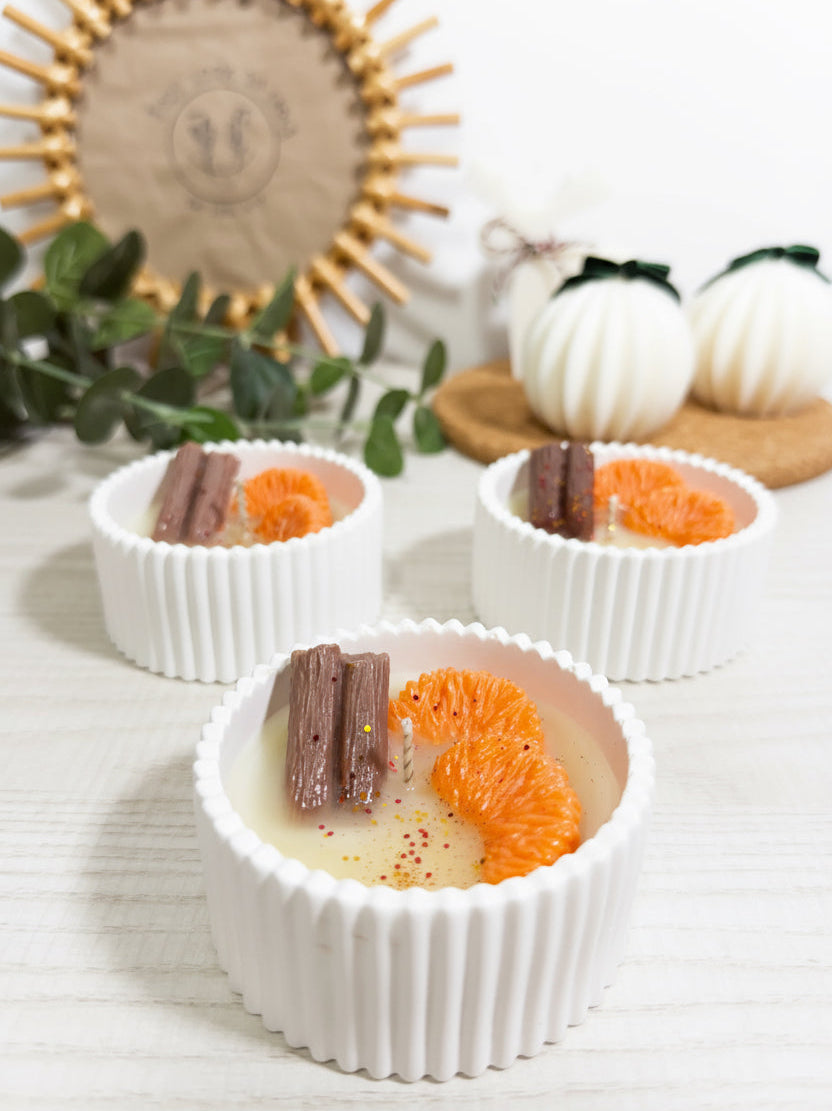 VELA DECORATIVA CANELA NARANJA