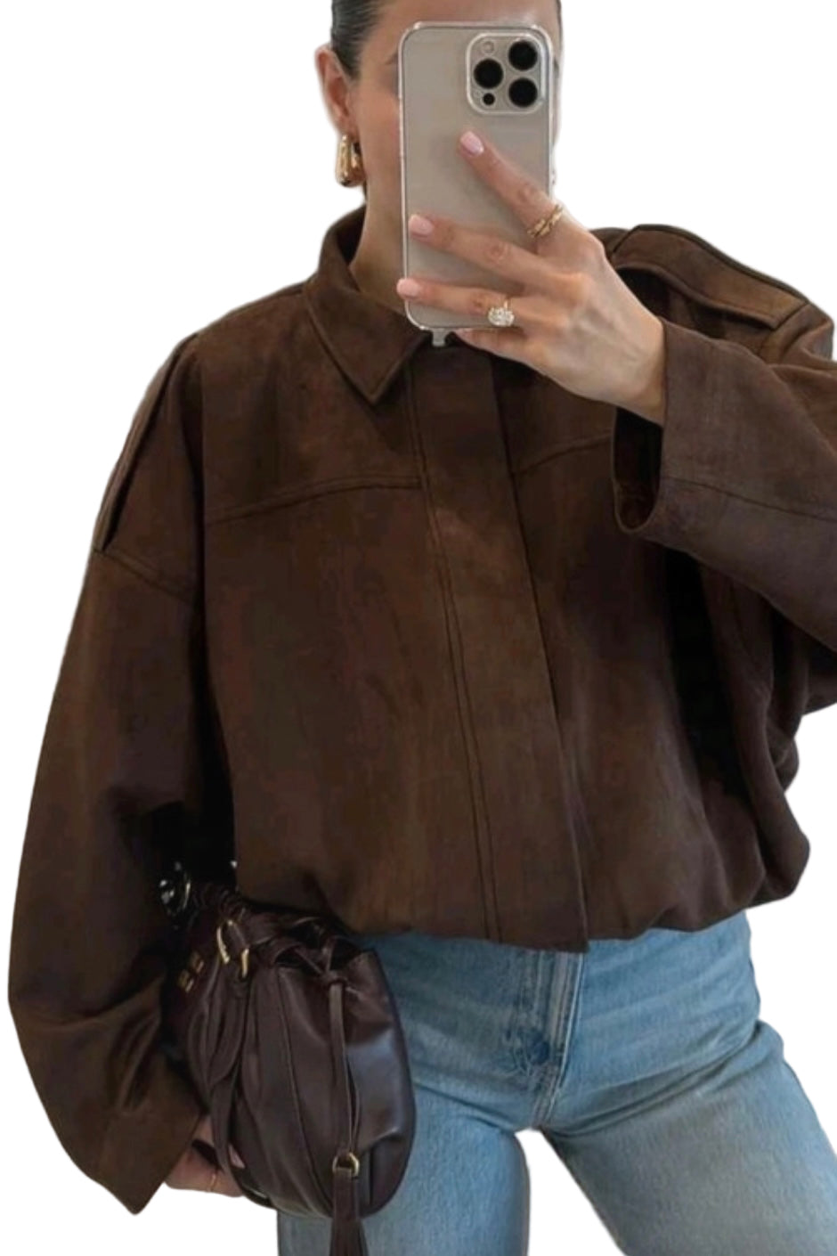 CHAQUETA BOMBER ZA EFECTO ANTE