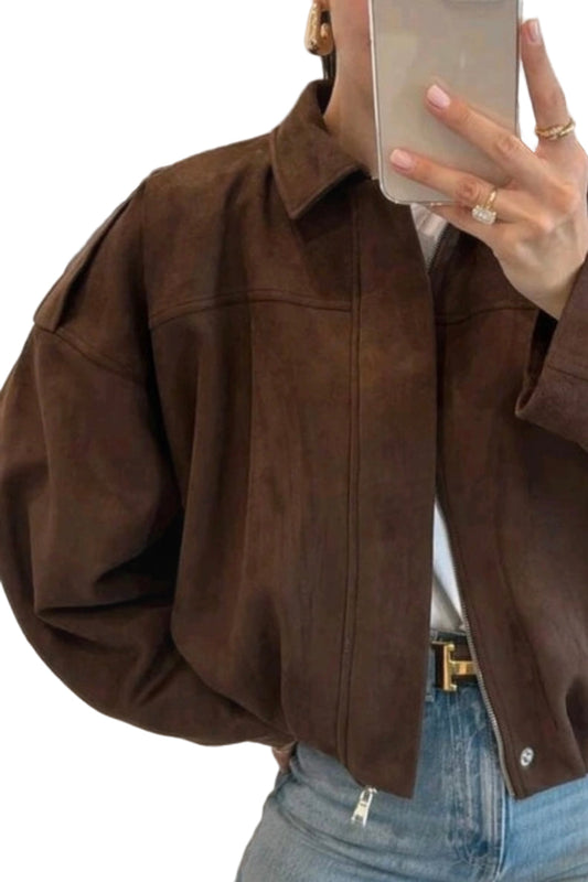 CHAQUETA BOMBER ZA EFECTO ANTE