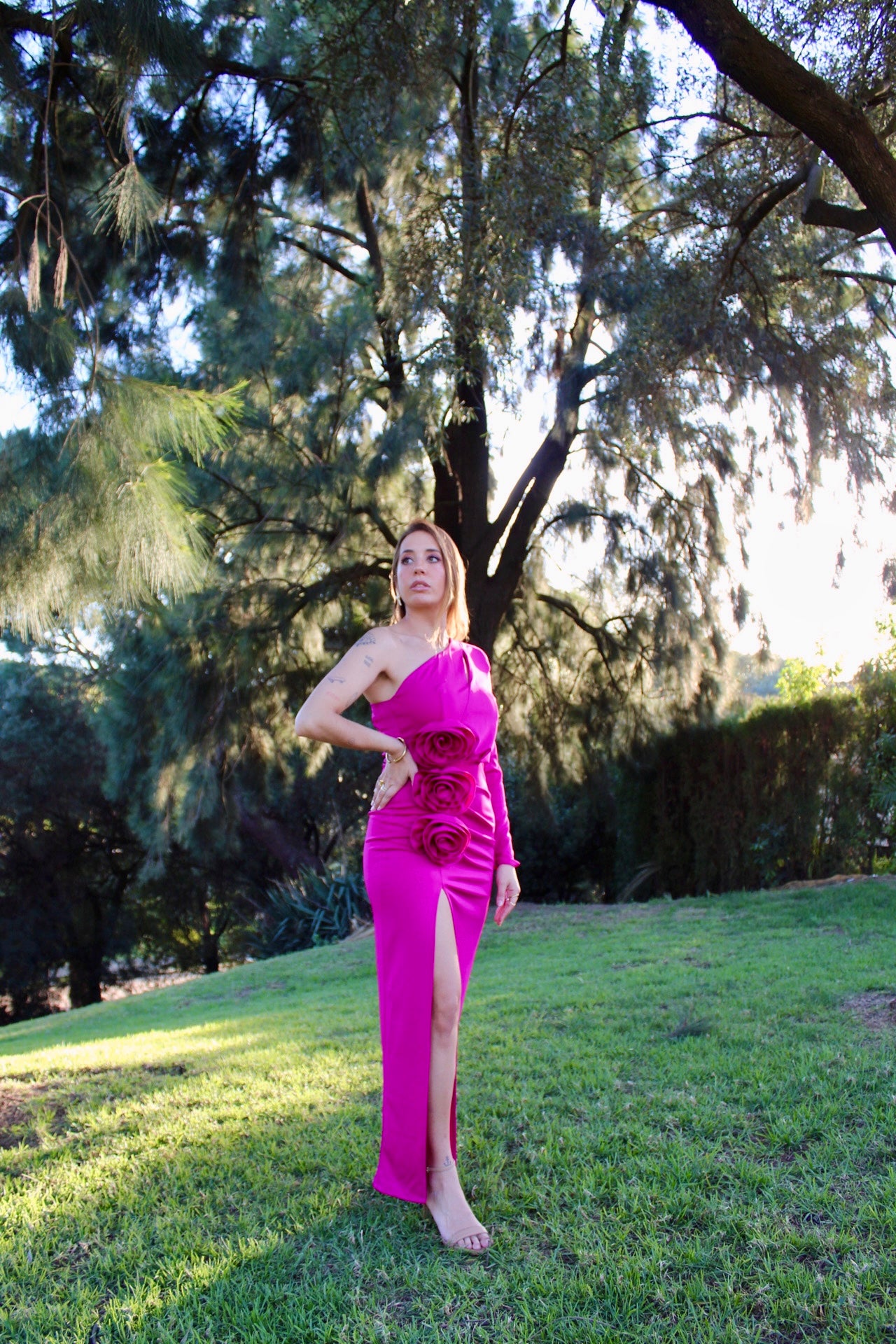 VESTIDO ROSAS