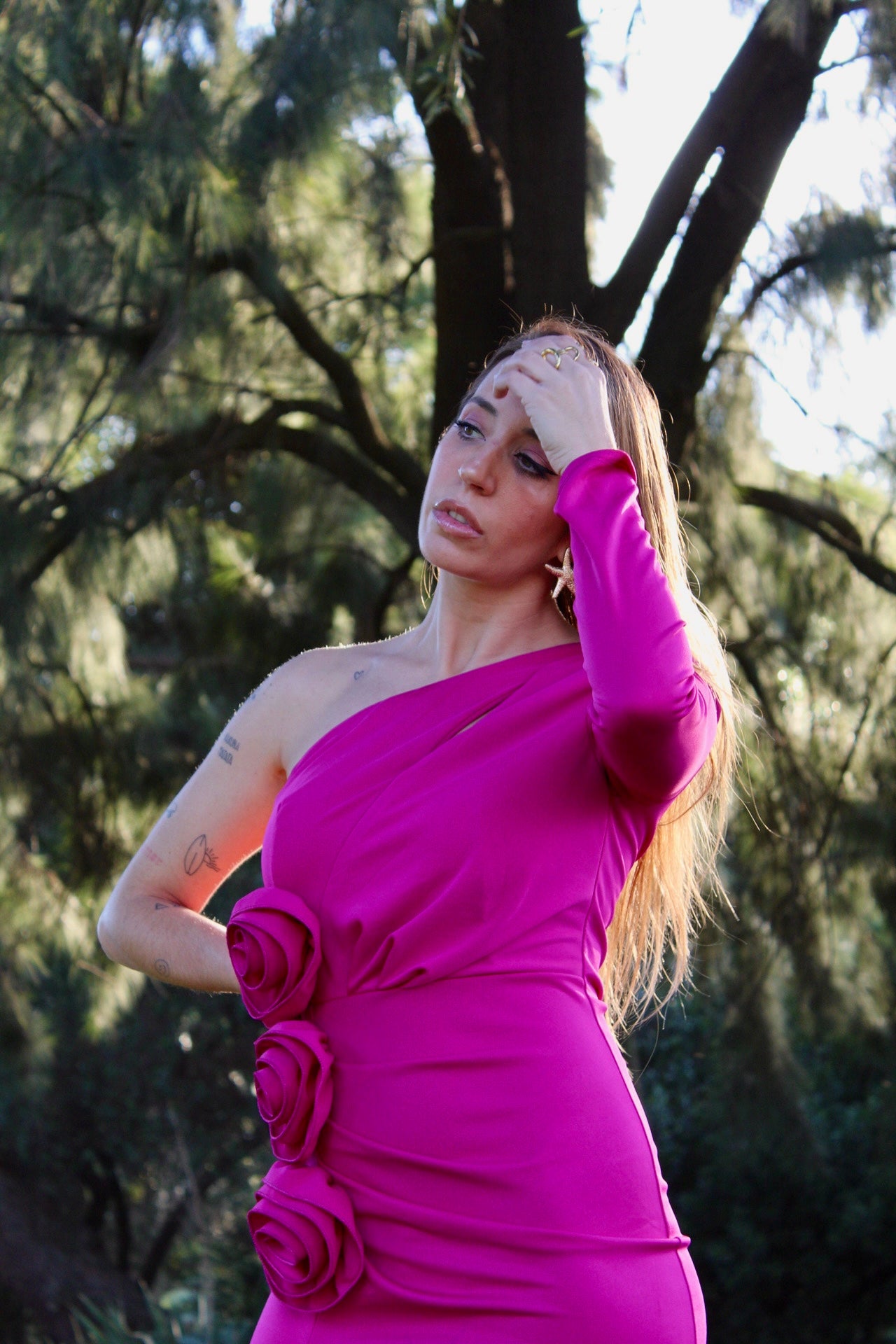VESTIDO ROSAS