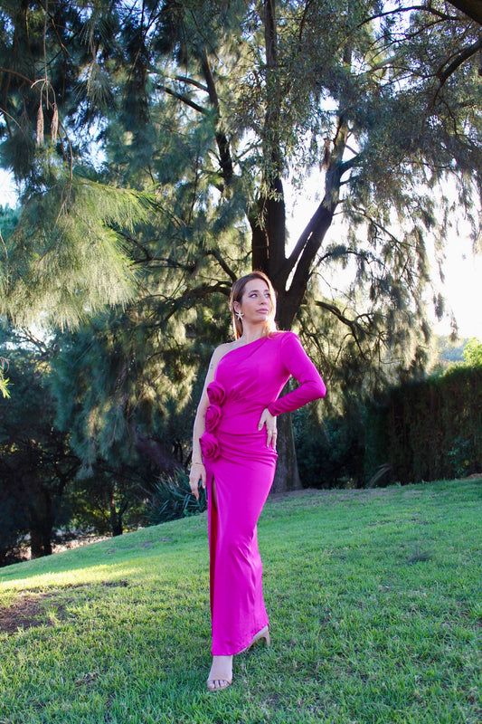 VESTIDO ROSAS