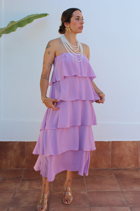 VESTIDO FALDA VOLANTES